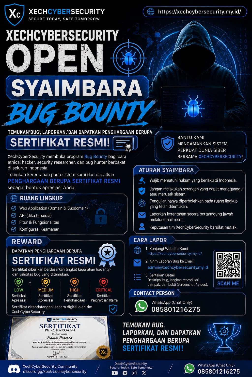 OPEN BUG SYAIMBARA – BUG BOUNTY